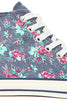 The Chuck Taylor All Star Floral Print Hi Sneaker in Dark Denim