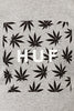 The HUF x Snoop Plantlife Box Logo Tee in Heather Grey